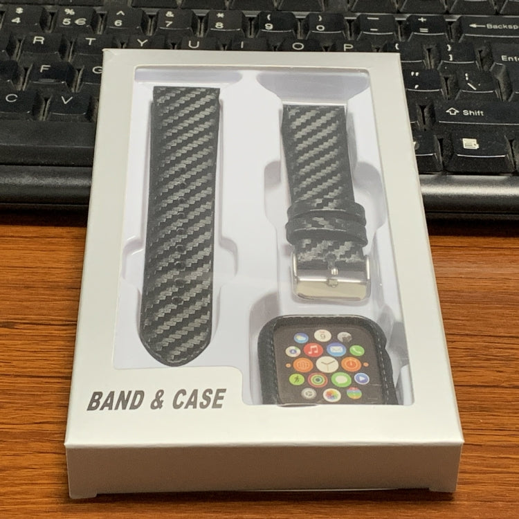 Retail box with carbon fiber watch band and frame accessories