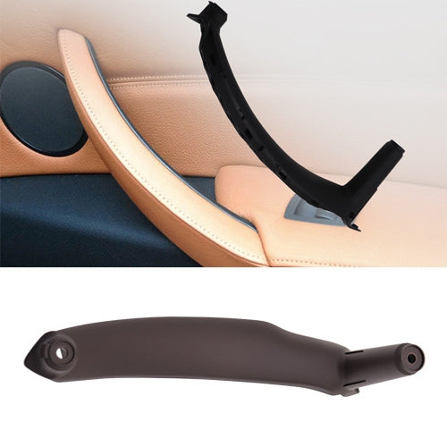 Car door armrest pull handle in dark gray with two mounting holes