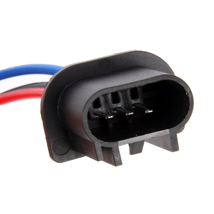 H13 male bulb socket plug with exposed metal terminals and attached wires
