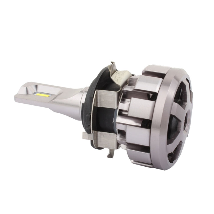 LED headlight bulb retainer adapter showing metal ring with connector housing