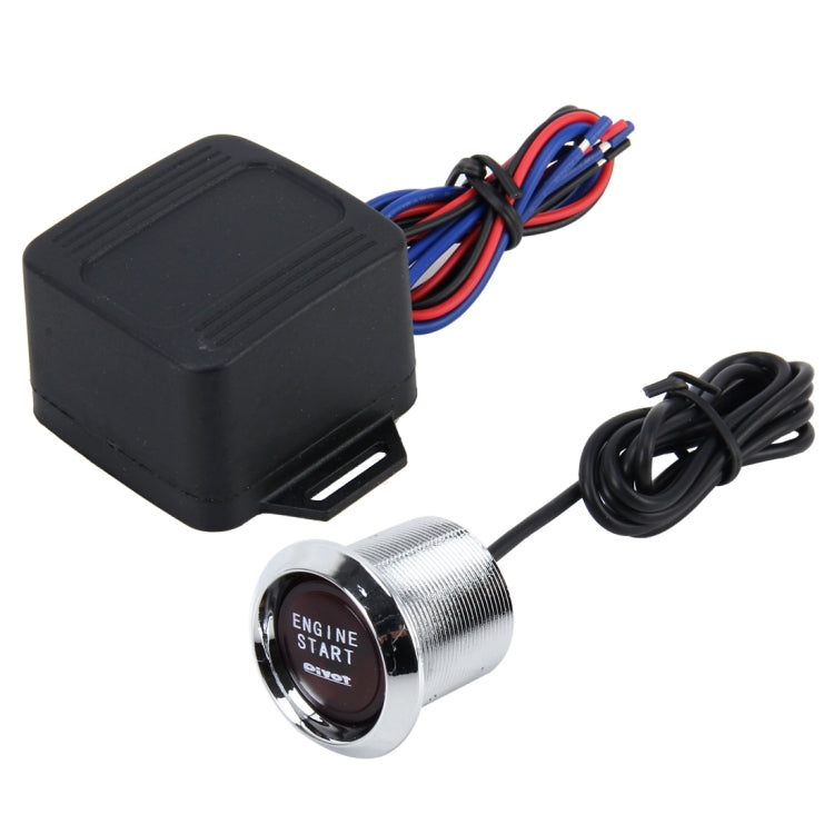 Engine start push-button and black control module with multi-color wiring harness