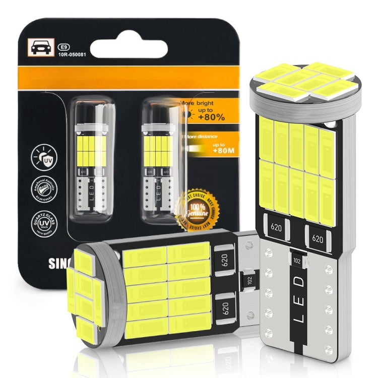 T10 LED bulbs blister pack with clear window and yellow light panel product