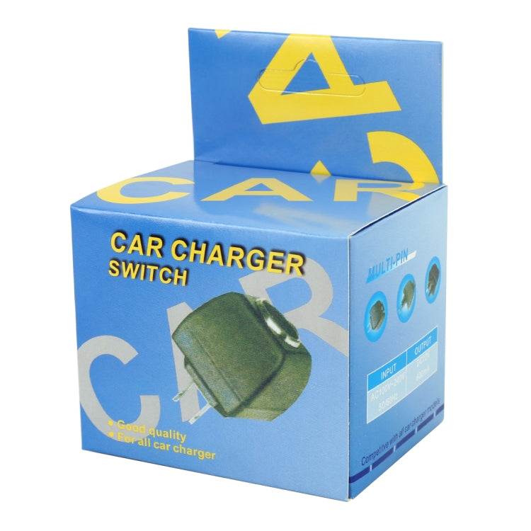 Car charger switch UK plug adapter retail box packaging