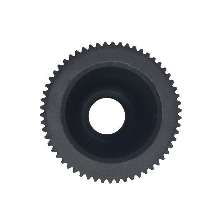 Black spline socket pre-chamber end view with internal circular opening