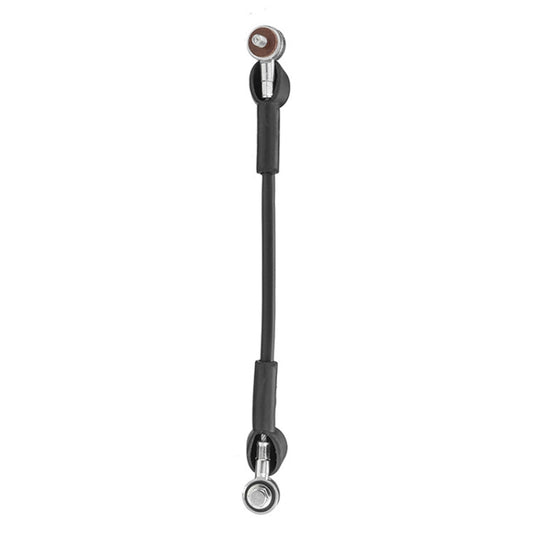 Single tailgate strut cable holder with black link and circular end eye