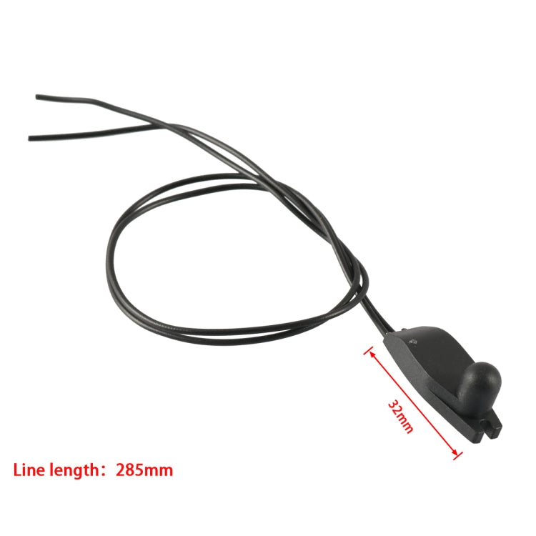 External temperature sensor with 285 mm black cable and molded connector