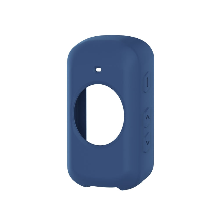 Navy blue silicone case for Garmin Edge 530 stopwatch, with round screen cutout and side button covers