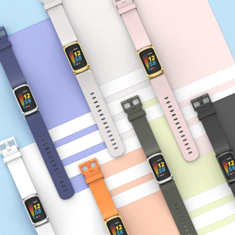 Mijobs Soft Silicone Watch Band, For Fitbit Charge5
