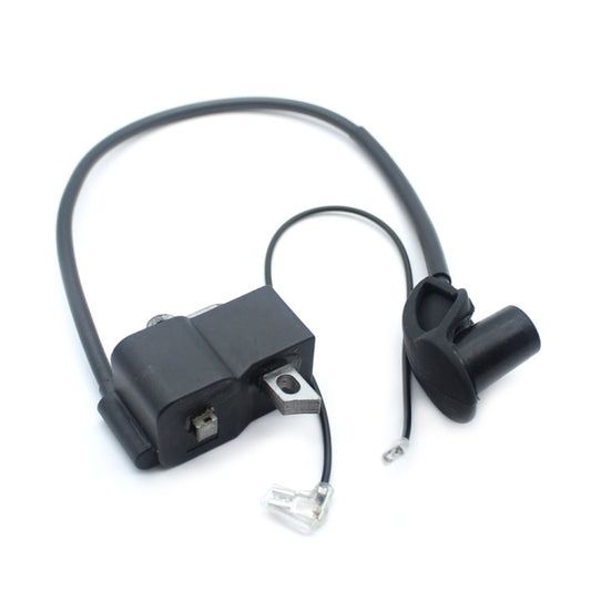 Ignition coil module with mounting bracket, black wire leads and rubber boot