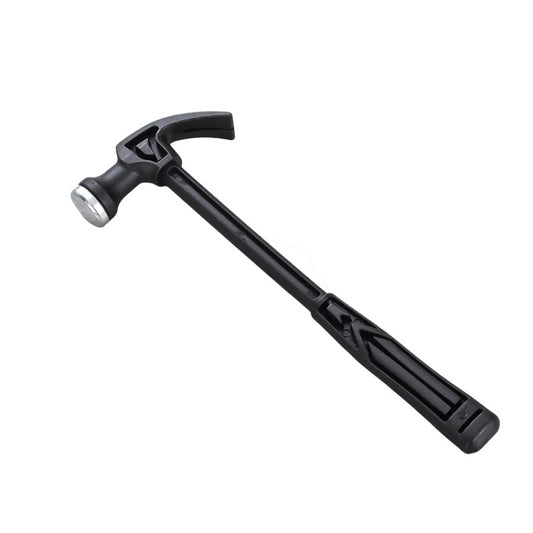 Mini claw hammer with black plastic handle and metal claw head