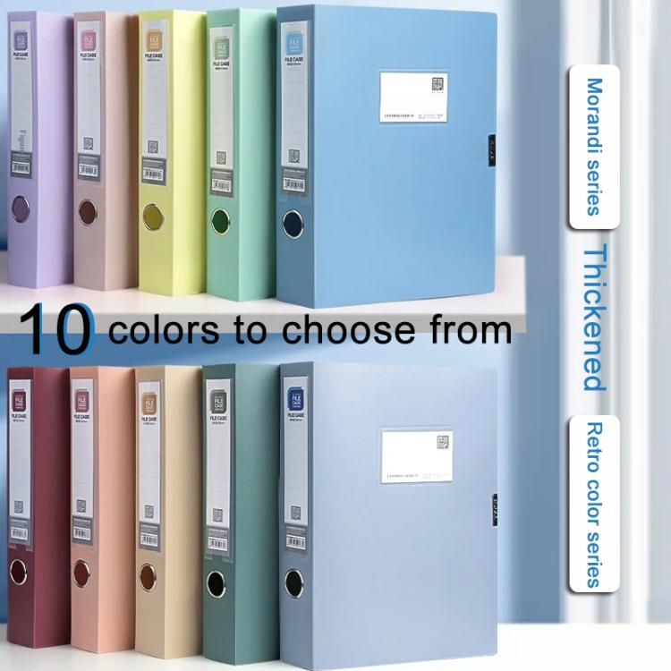 PP Thickened A4 Foldable File Storage Box, 3.5cm, 5.5cm, 7.5cm, 2.0cm