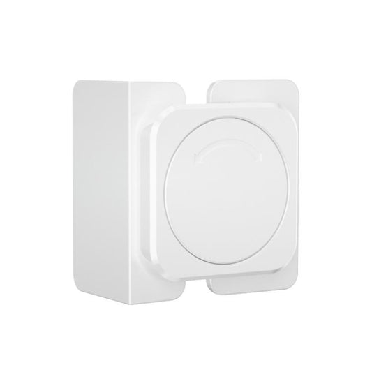 Baby cabinet safety lock, white snap-on cover with circular rotating lock button