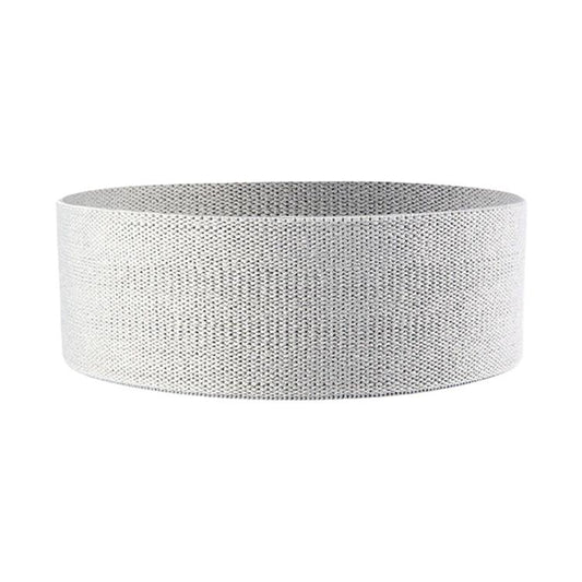 White knitted resistance band roll, wide and low-elasticity loop