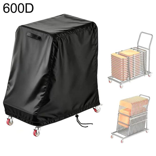 Waterproof folding chair cover, black 600D Oxford cloth with drawstring
