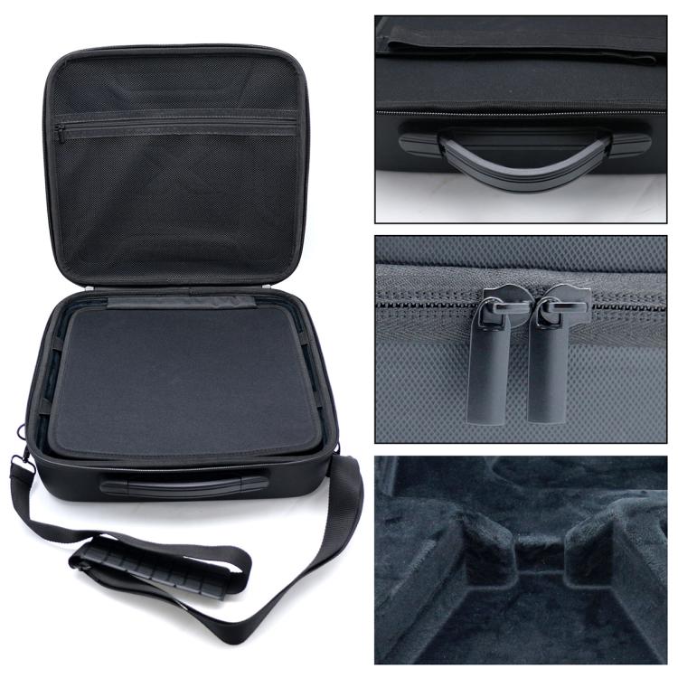 Outdoor storage case with zip-open top, shoulder strap, and internal compartments