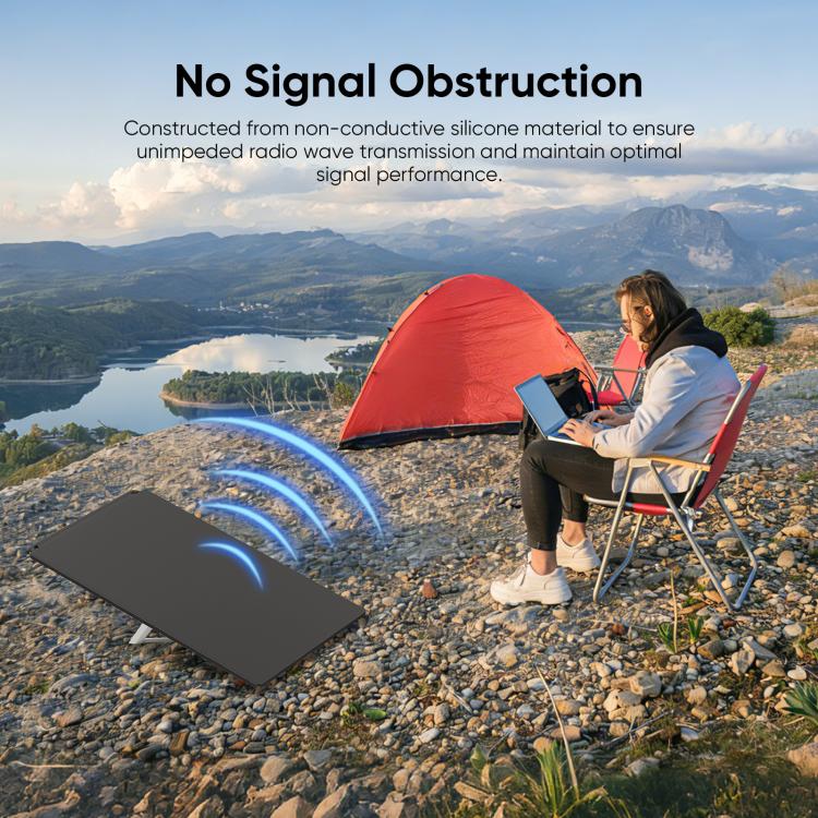 Dark silicone protective case with open top and textured outer surface