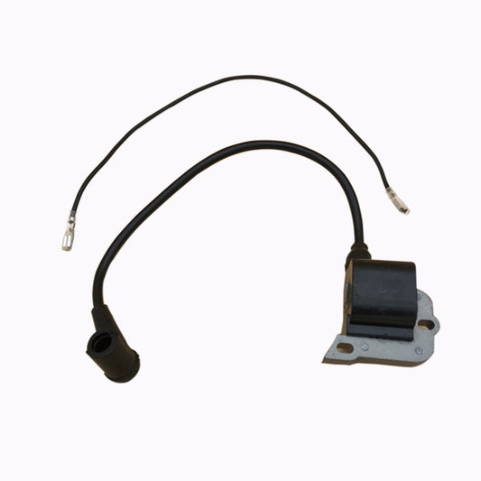 Ignition coil magneto for chainsaw with black wire harness and mounting plate