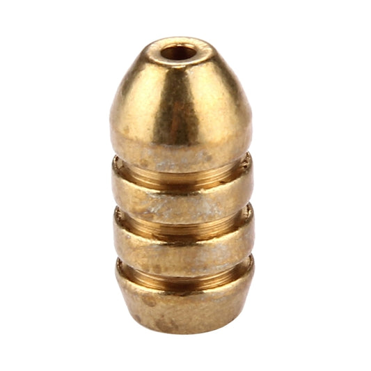 4g copper bullet fishing sinker weight, threaded body with central hole