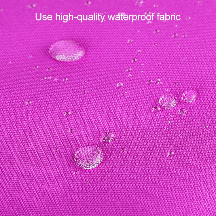 Purple waterproof fabric with water droplets texture