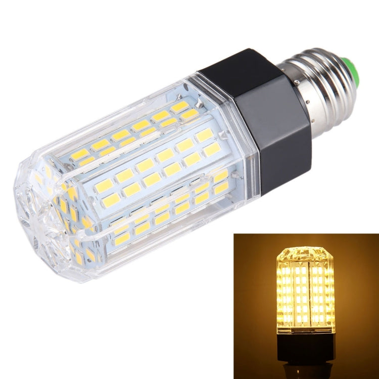 E27 LED energy-saving bulb with clear housing and inset warm glow