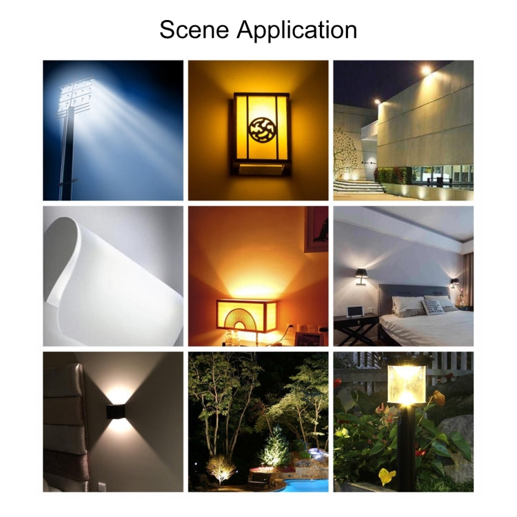 Dimmable LED glass tube bulb for indoor scene lighting, visible bright white light