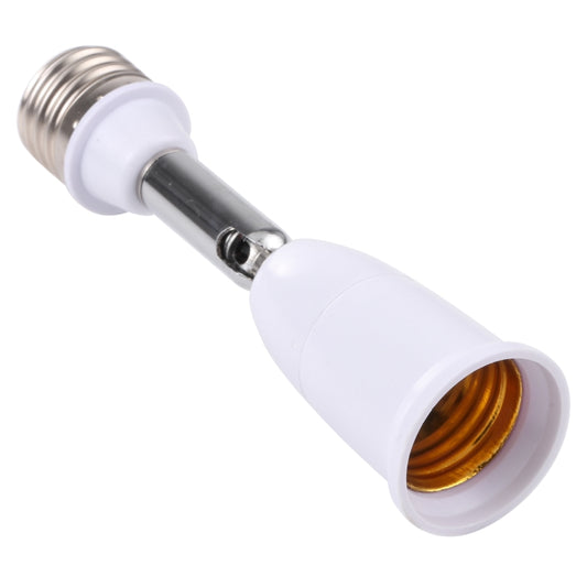 Turnable E27 lamp holder socket with white body and gold inner contacts