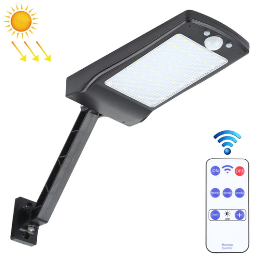 Solar wall light with motion sensor, black LED panel and remote control