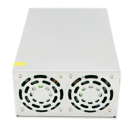White LED driver power supply with two circular cooling fan vent grilles on rear