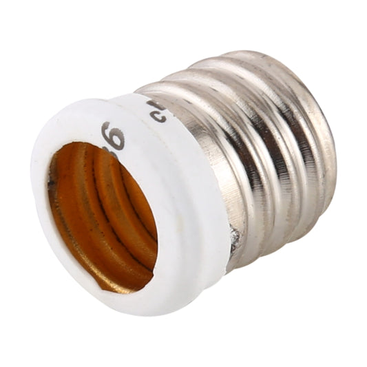 E17 to E14 lamp bulb adapter converter, metal threads with white base