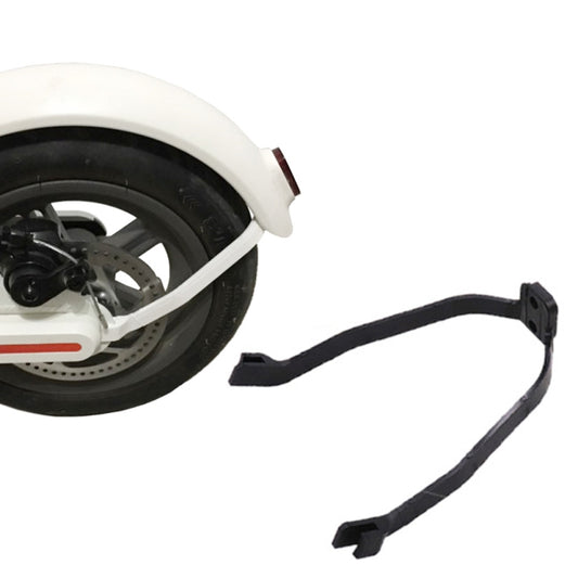Rear fender bracket, black L-shaped bracket with mounting clips