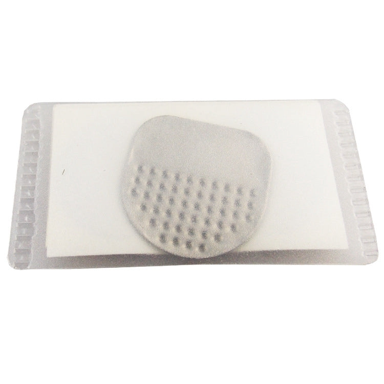 Single inner tube repair patch, gray round patch with small dot holes on backing