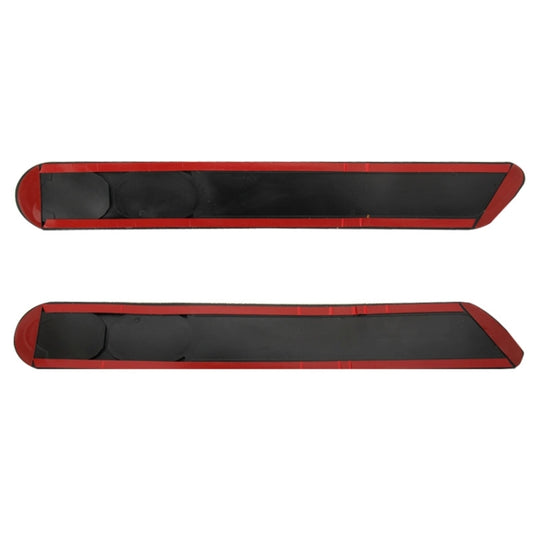 Black exhaust pipe decal set with red-edged backing and outlet opening cutouts