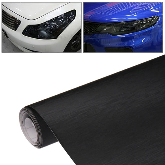 Black car sticker vinyl roll, protective wrap sheet with adhesive backing (152x30cm)