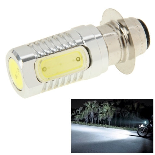 Chrome COB LED car stop/brake bulb with screw base and front strip lens