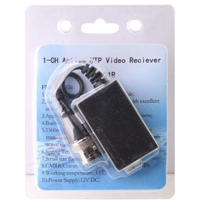 Active UTP video receiver CM1001R blister pack with printed instruction panel