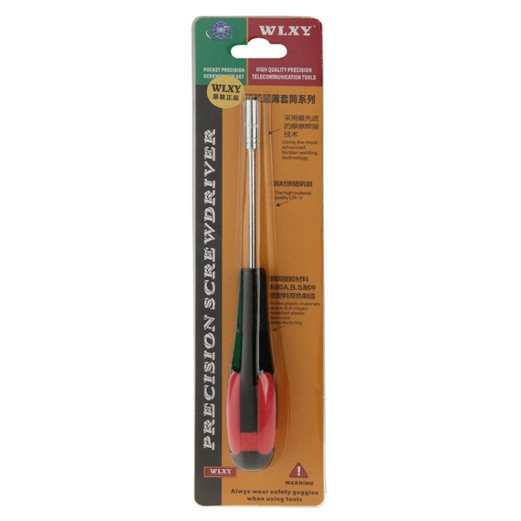 WLXY boxed 4mm socket head screw driver in blister pack with red handle