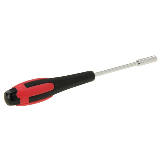 4.5mm socket head screwdriver with black and red handle, chrome shaft