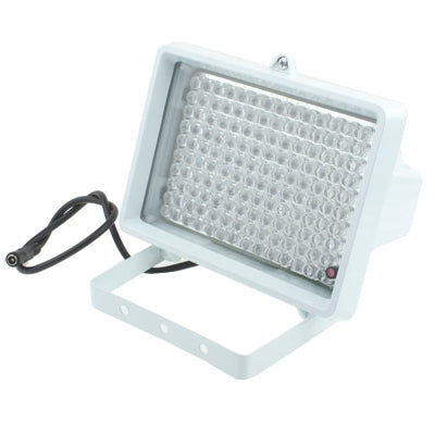 White 140-LED IR auxiliary light for CCD cameras with front LED panel and mounting bracket