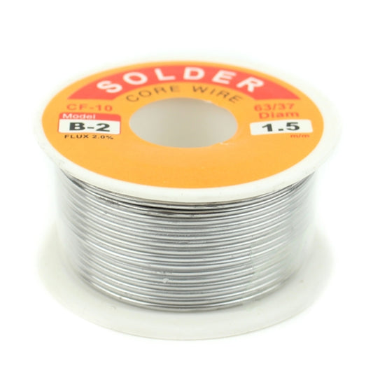 Solder core wire spool, 1.5mm tin-lead solder with flux, CF-10 B-2