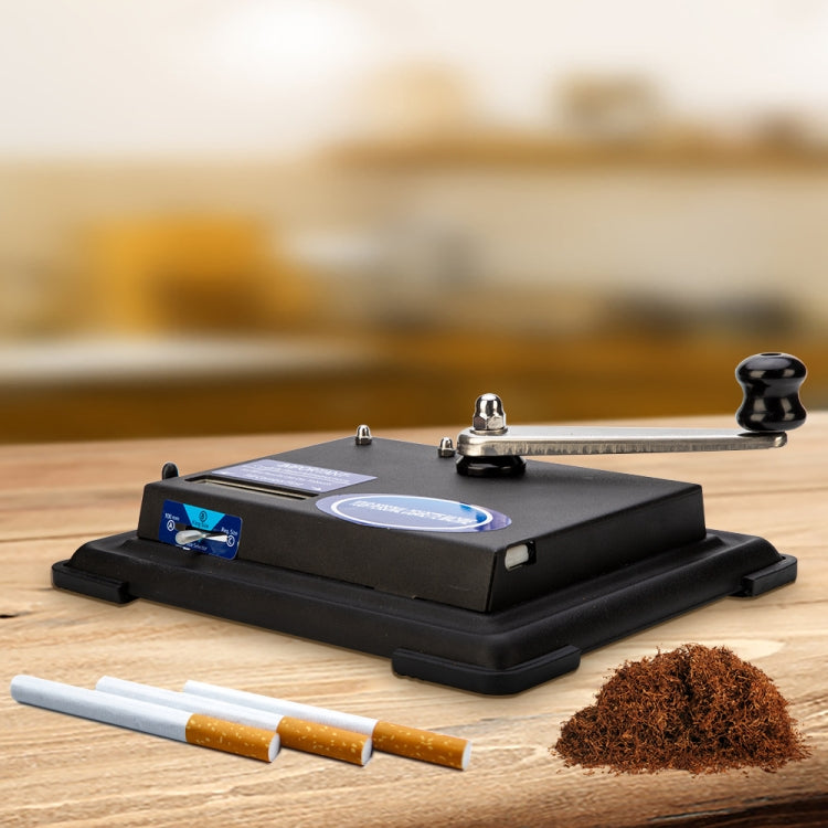 Automatic cigarette rolling machine with tray and paper tubes for filling
