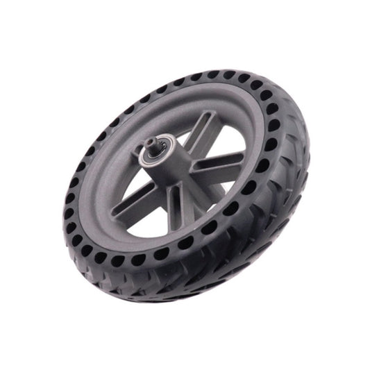8.5-inch honeycomb solid wheel tire with five-hole rim, dark tread