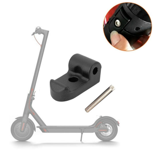Black folding buckle hook bracket for electric scooter, with metal pin