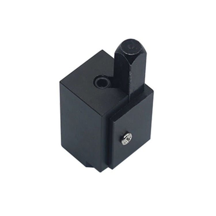 Black right-angle hinge groove woodworking chisel tool with black punch holder
