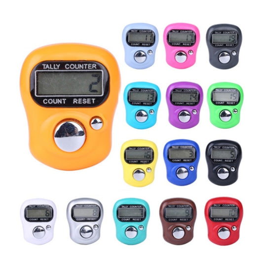 Set of mini tally finger counters in multiple colors with LCD screens and reset buttons