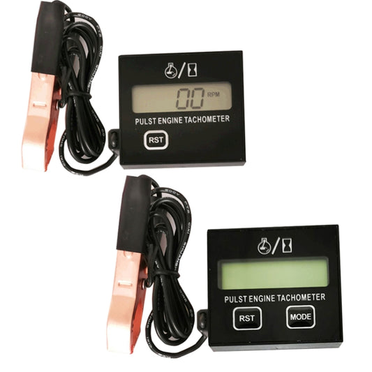 Clip version pulse engine tachometer with LCD RPM display and sensor cable