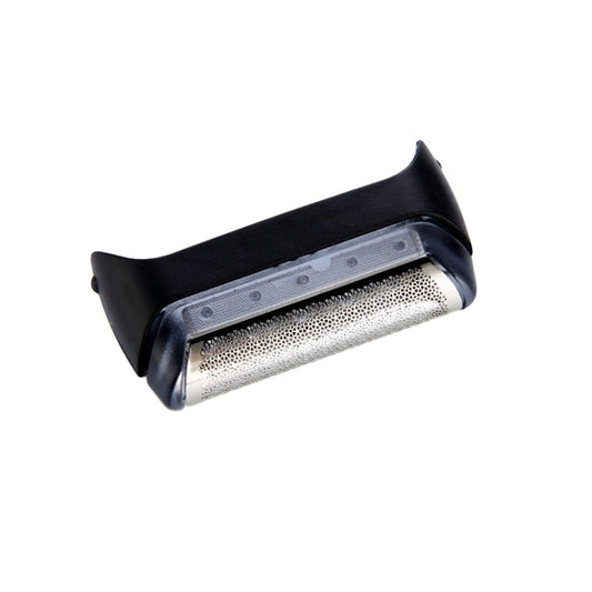 Replacement electric shaver foil for Braun, black frame and metal mesh cutting net