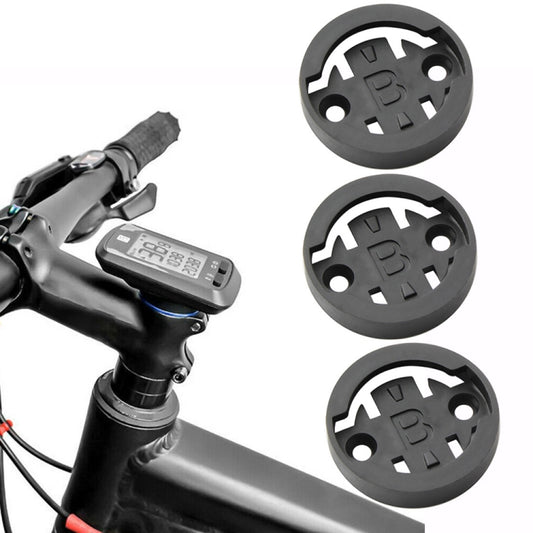 Bike conversion mount kit showing three round bases for different bike computers