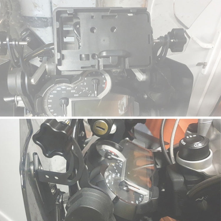 Windshield bracket modification accessories installed on motorcycle front fairing