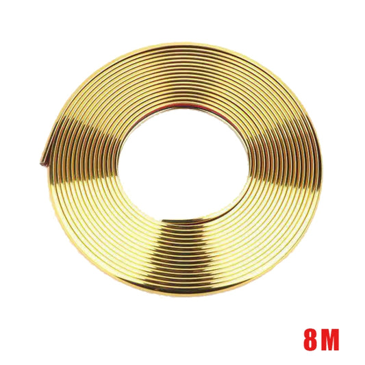 Gold reflective electroplating wheel decorative strip roll, circular coil