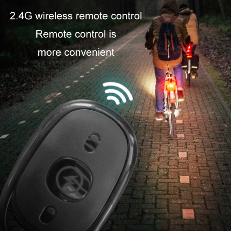 2.4G remote control for LED strobe tail light, with arming button and signal symbol